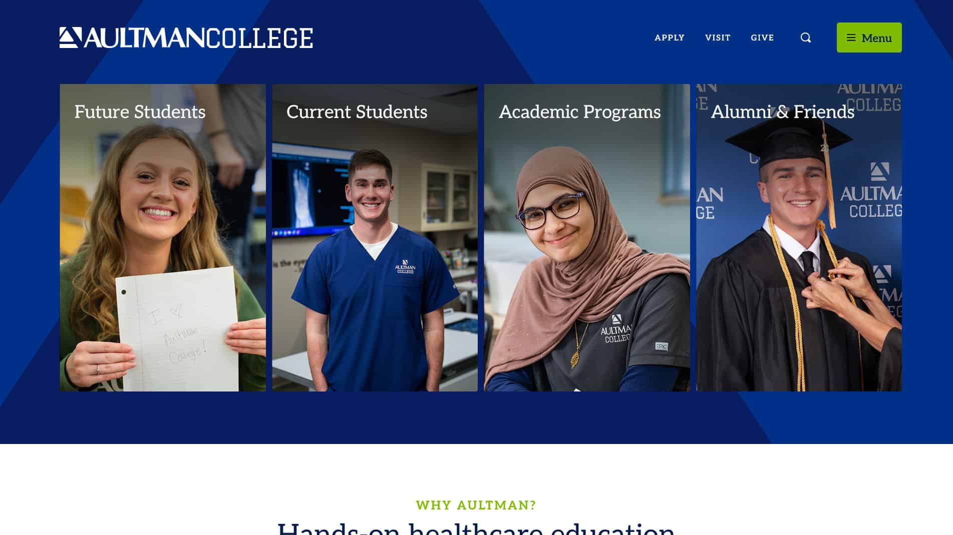 Aultman College screenshot